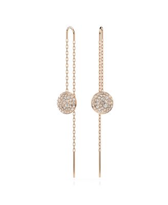 White, Rhodium Plated or Rose-Gold Tone Meteora Drop Earrings