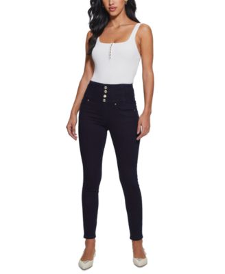 GUESS - Women's Corset Shape Up Skinny Ankle Jeans