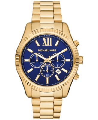 Michael Kors Men's Lexington Chronograph Gold-Tone Stainless Steel