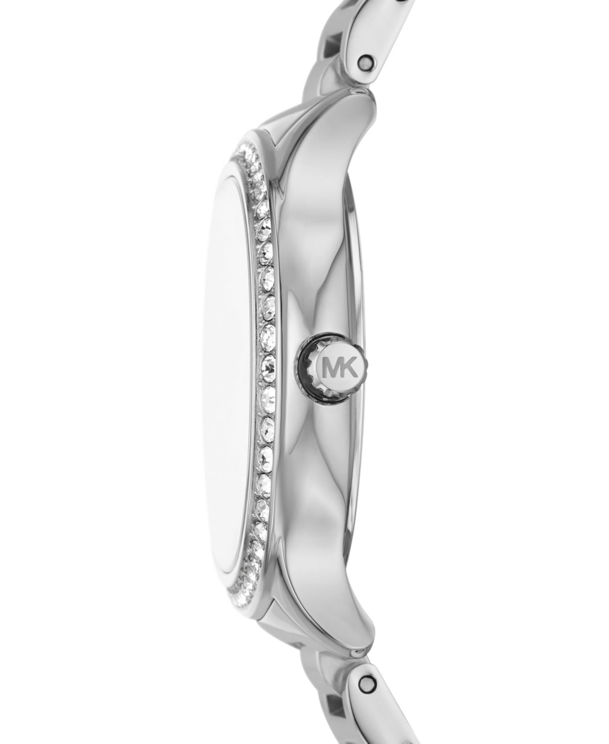 Shop Michael Kors Women's Sage Three-hand Silver-tone Stainless Steel Watch 38mm