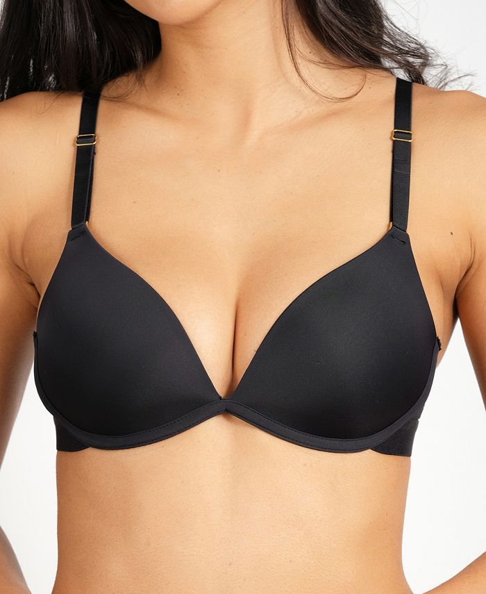 All.You. LIVELY Women's All Day Deep V No Wire Bra - Jet Black 36C