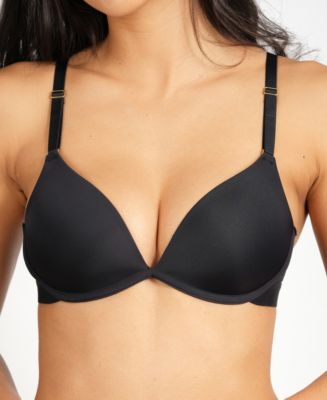 All.You.LIVELY Women's No Wire Push-Up Bra - Jet Black 34DD