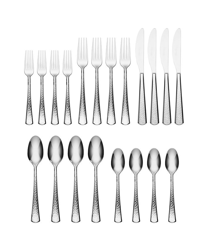 Oneida Everyday Flatware - Set Di 4 Cucchiai Modello Nocha, Acciaio Inossidabile 18/0, Finitura A Specchio, Colore Argento