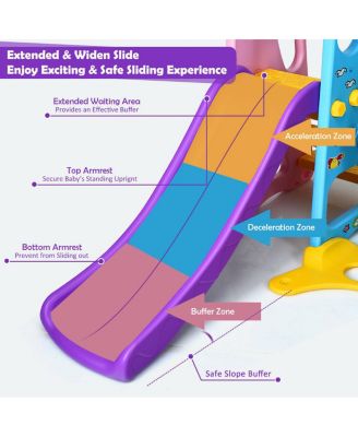 SUGIFT 6-in-1 Climber Swing Basketball Hoop Football Gate