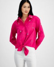 Macys shop pink blouse