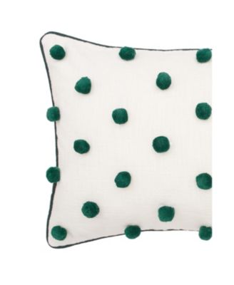 Jungle Dot Oblong Tufted Throw Pillow, 14" x 22"