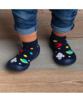 Baby Boy First Walk Sock Shoes Galaxy