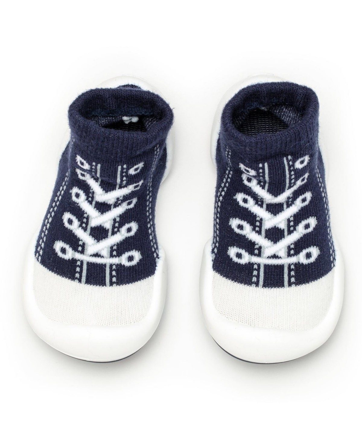 Детские Komuello Infant Girl Boy First Walk Sock Shoes Sneakers - Navy — фото 1