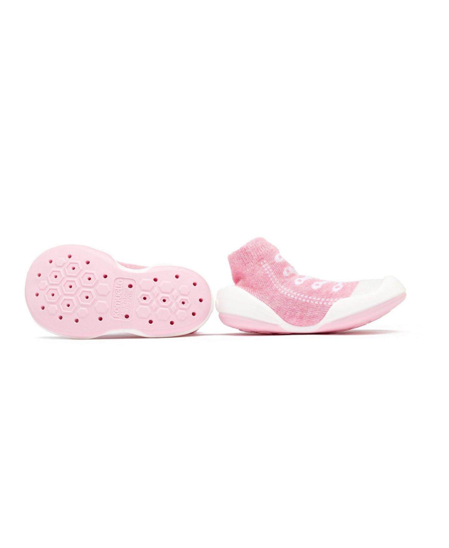Кроссовки Komuello Breathable Washable Non-Slip Sock Shoes Sneakers - Pink для девочек-малышей, цвет: Розовый — фото 11