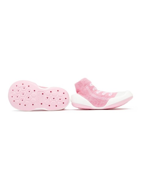 Детские Komuello Infant Girl Breathable Washable Non-Slip Sock Shoes Sneakers - Pink