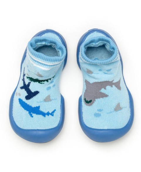 Детские Komuello Baby Boys First Walk Sock Shoes Shark Tank