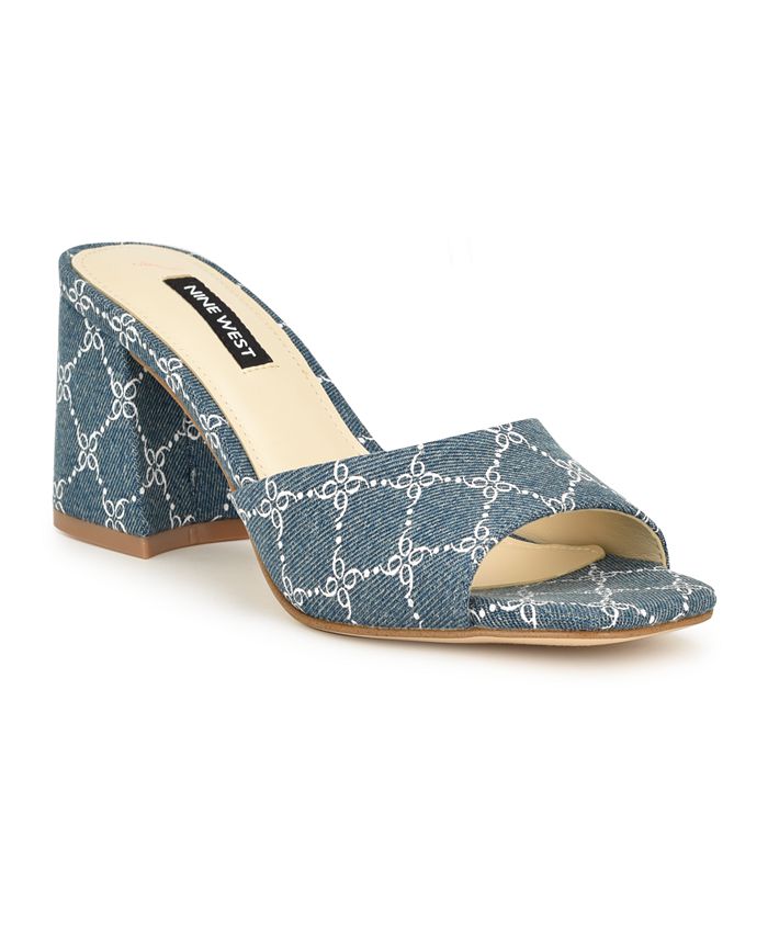 Nine west top blue sandals