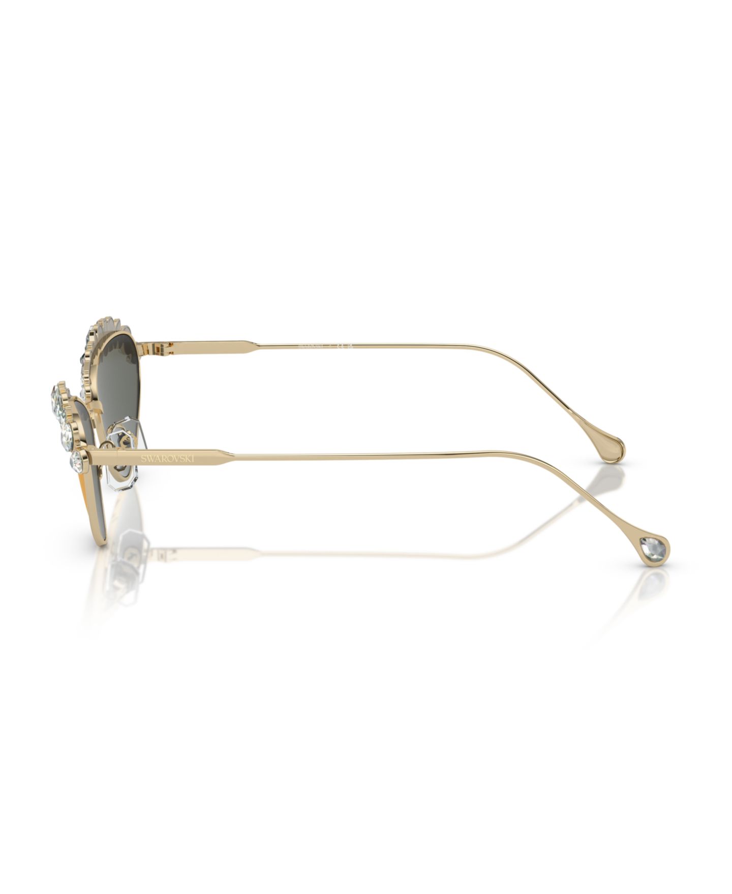 Женские солнцезащитные очки Swarovski Sunglasses, Mirror SK7009, цвет: Бледный золотой — фото 3