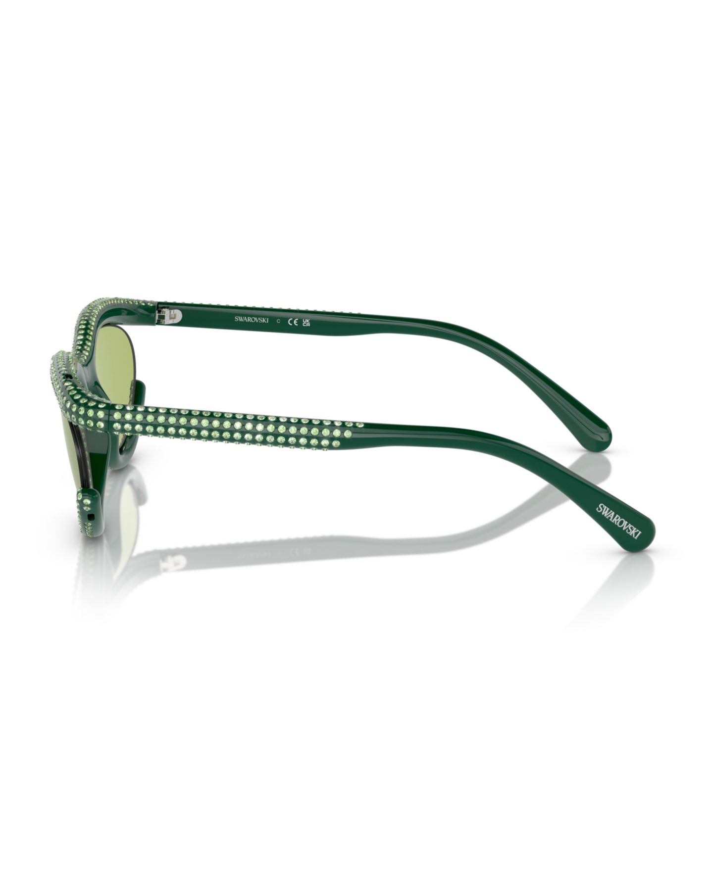 Женские солнцезащитные очки Swarovski Sunglasses SK6006, цвет: Светлый зелёный — фото 3