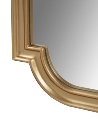 Adelaide Gold-Tone Scalloped Wood Wall Mirror