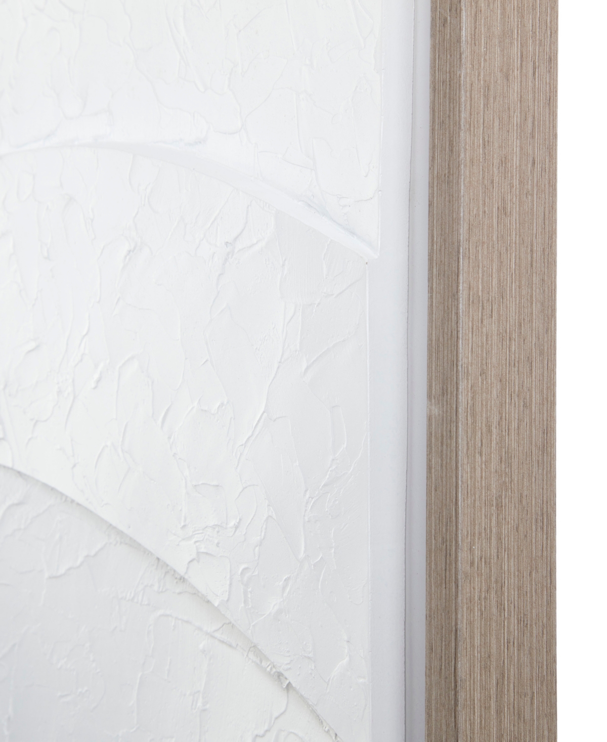Ink+ivy Paths Collide Framed Carved Resin Dimensional Wall Decor In Off-white