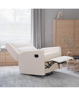 Dara 3-In-1 Traditional Manual Recliner Rocker Swivel Glider Chair