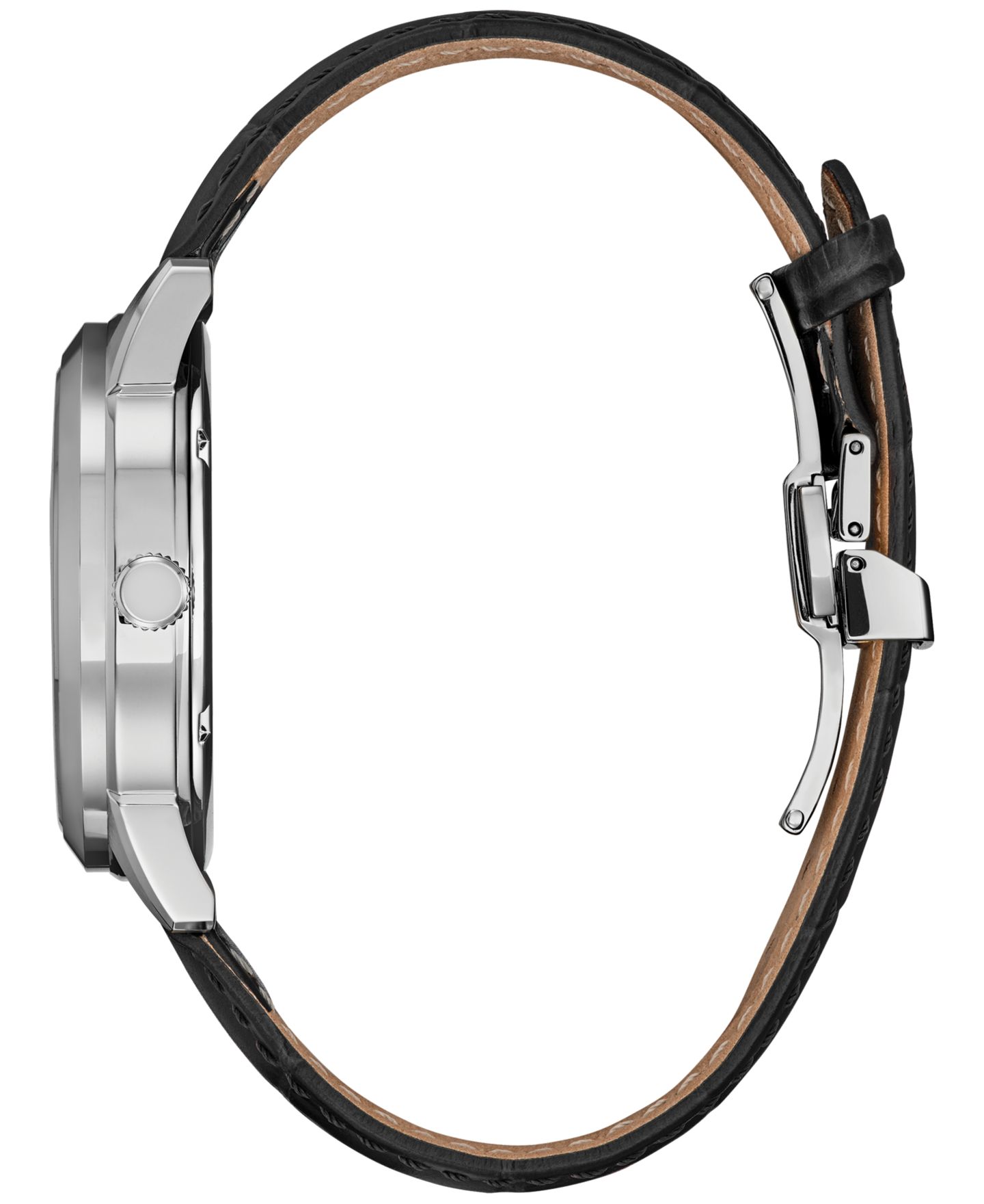 Мужские часы Citizen Eco-Drive Rolan Gray Leather Strap Watch 40mm — фото 2