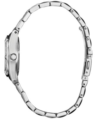 Eco-Drive Women's Corso Diamond (1/10 ct. t.w.) Stainless Steel Bracelet Watch 28mm