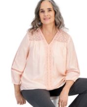 Macys womens hot sale pink tops