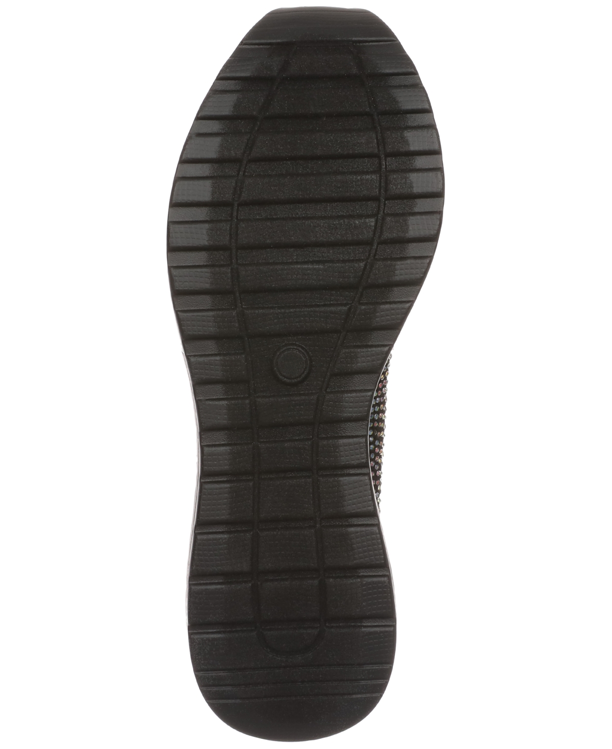 Shop Thalia Sodi Women's Hannah Embellished Pull-on Sock Sneakers In Black Flyknit Ab