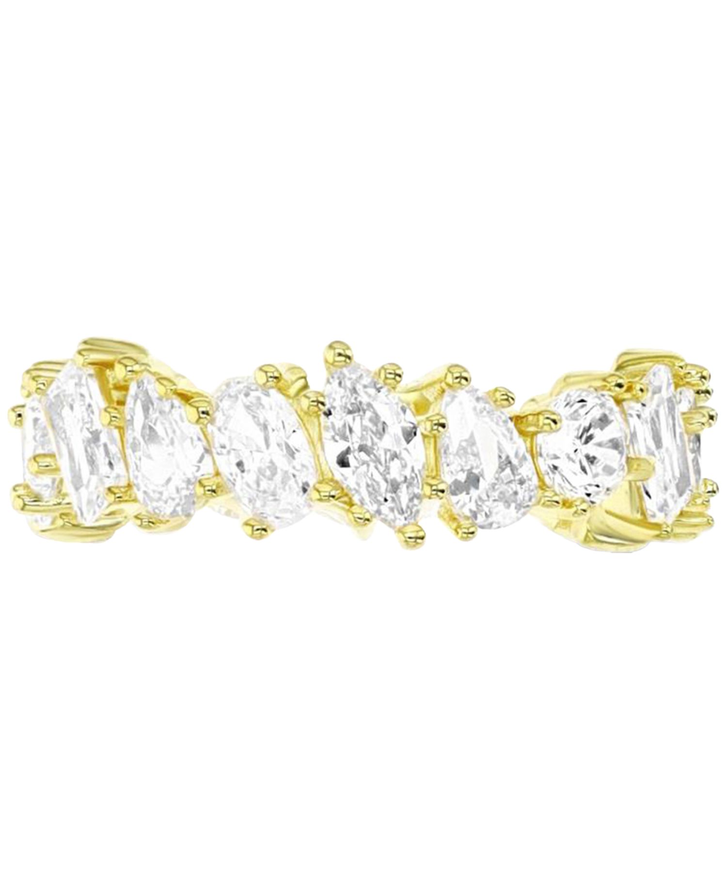 Cubic Zirconia Multi-Cut All-Around Eternity Band
