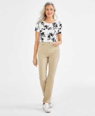 Style & Co - Women's Straight-Leg High Rise Jeans