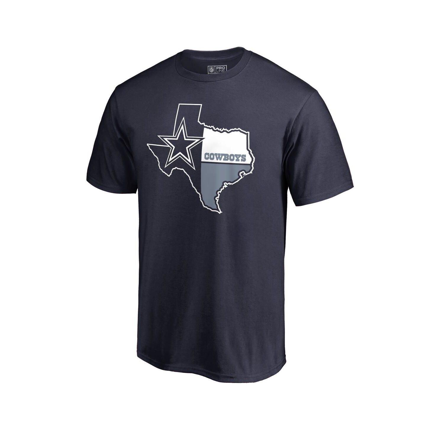 Мужская футболка Fanatics Navy Dallas Cowboys Hometown Collection — фото 1