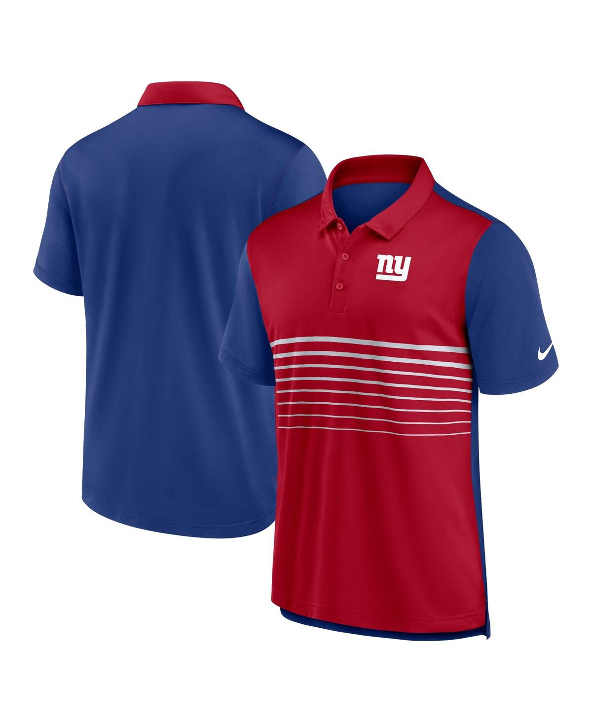 Men's Nike Royal, Red New York Giants Fashion Performance Polo Shirt - Royal, Red