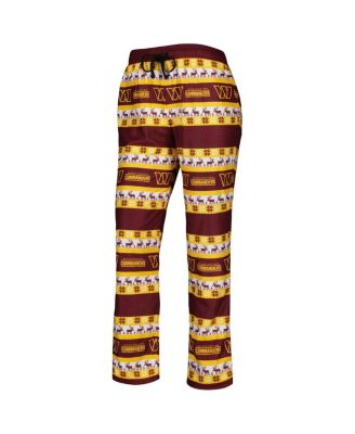 Women's Burgundy Washington Commanders Holiday Ugly Pajama Set