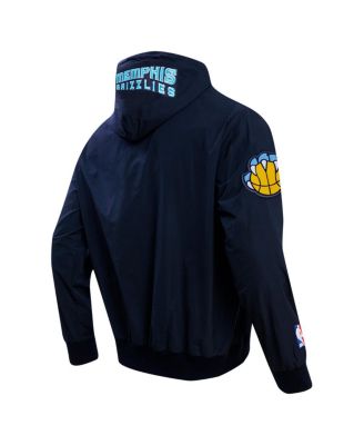 Men's Navy Memphis Grizzlies Hybrid Full-Zip Hoodie