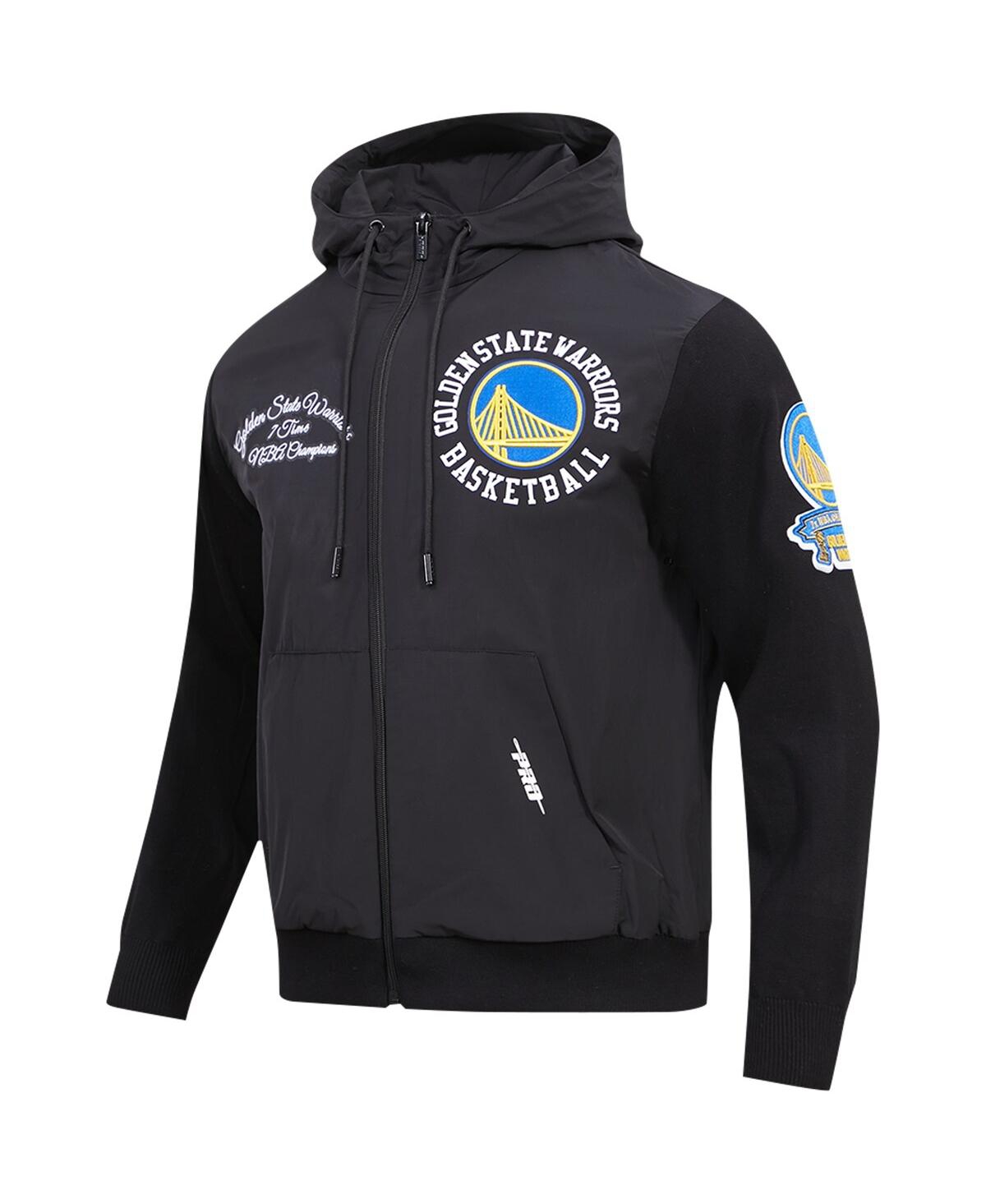 Men's Pro StandardGolden State Warriors Hybrid Full-Zip Hoodie - Black