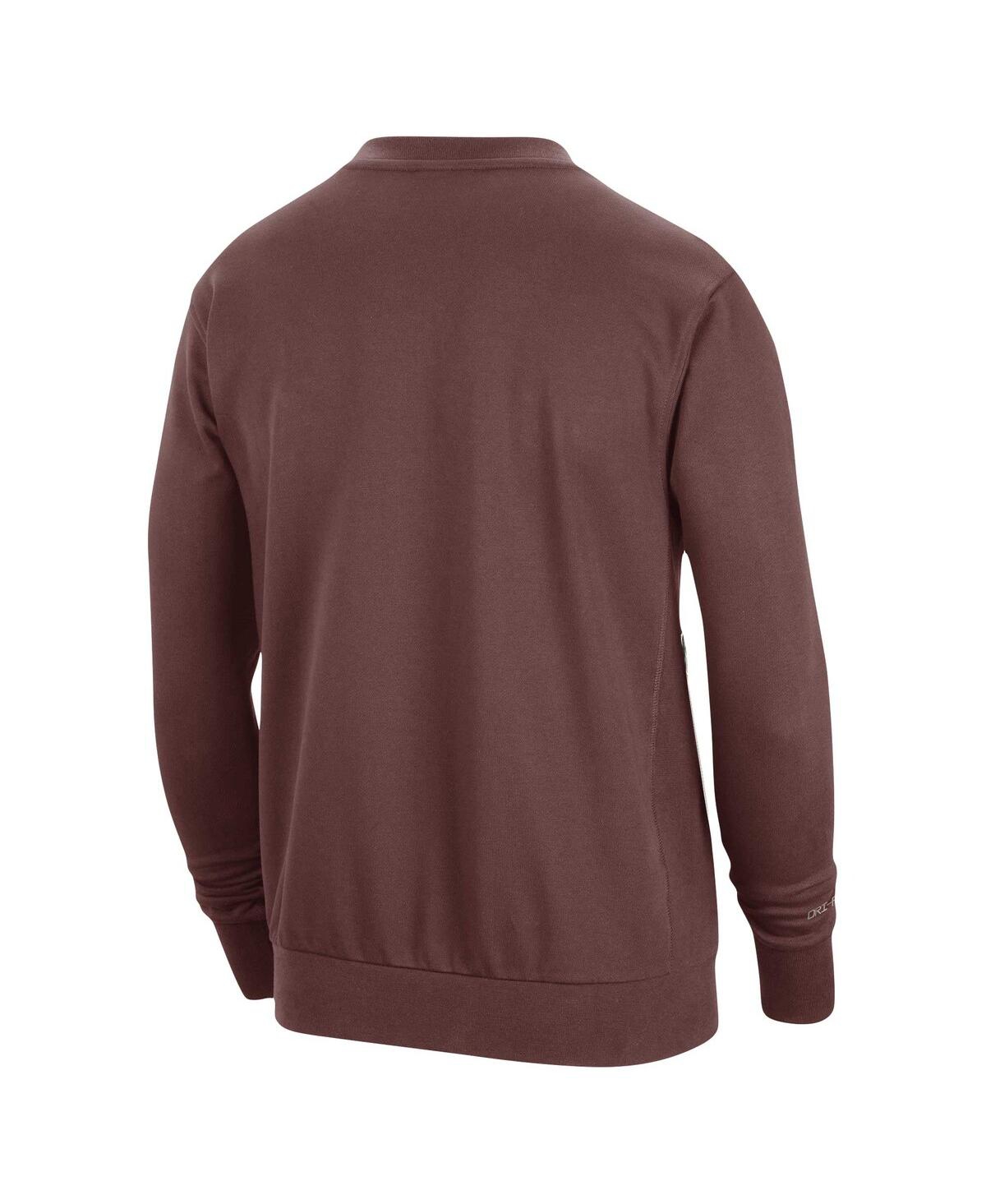 Men's NikePhoenix Suns 2023/24 Authentic Standard Issue Travel Performance Pullover Sweatshirt - Garnet