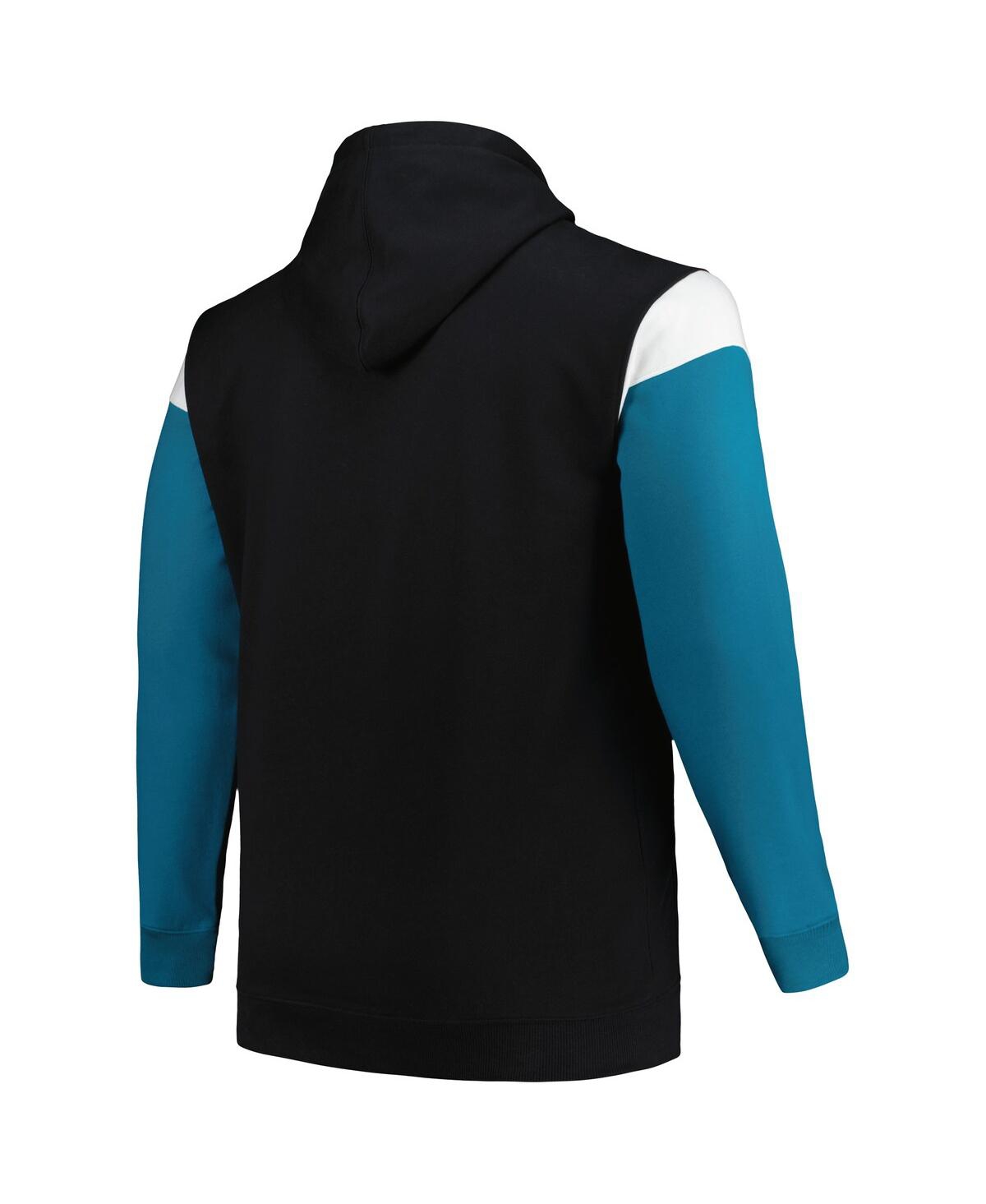 Men's ProfileJacksonville Jaguars Big and Tall Trench Battle Pullover Hoodie - Black