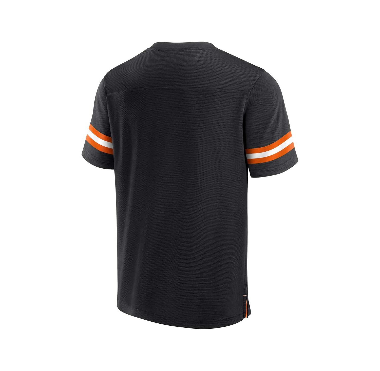 Men's Black Cincinnati Bengals Jersey Tackle V-Neck T-shirt