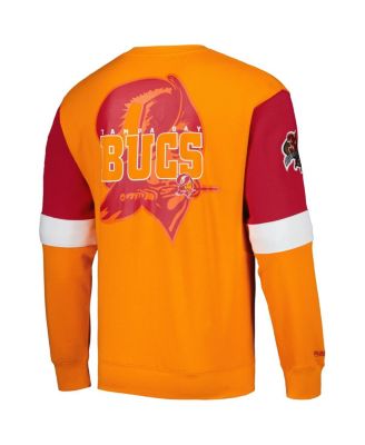 Men's Orange Tampa Bay Buccaneers Gridiron Classics Allover 3.0 Pullover Sweatshirt
