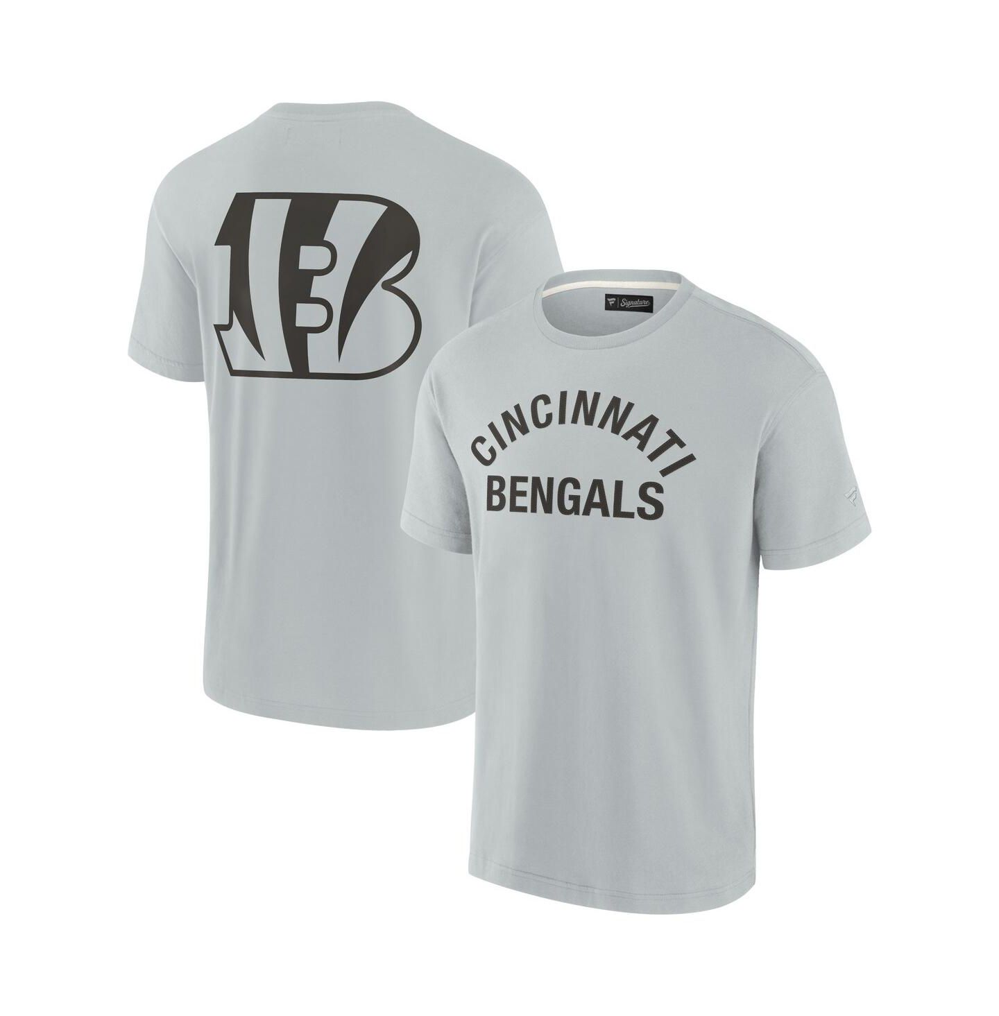 Футболка Fanatics Signature Gray Cincinnati Bengals Super Soft Short Sleeve — фото 1