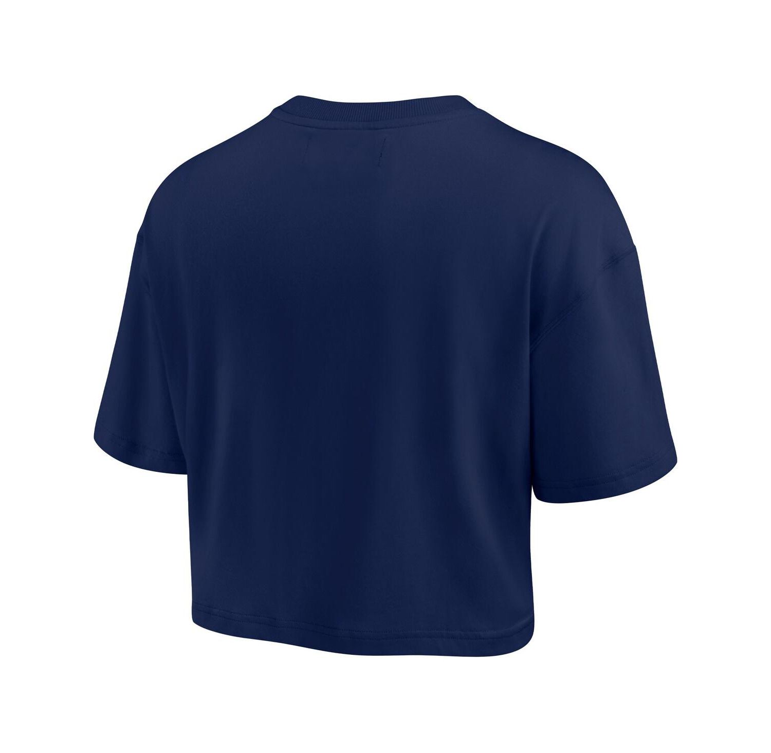 Women's Navy Dallas Cowboys Super Soft Boxy Short Sleeve Cropped T-shirt