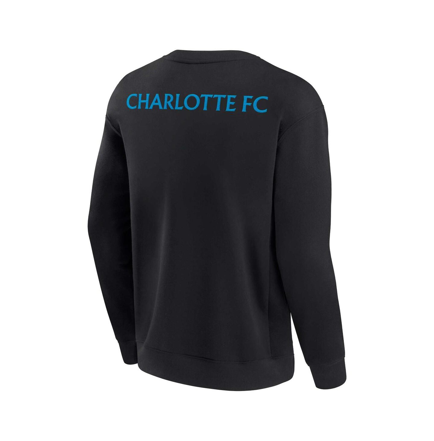 Толстовка Fanatics Signature Black Charlotte FC Super Soft Fleece Crew — фото 2