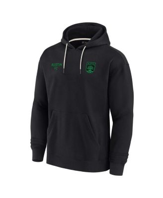 Men's and Women's Black Austin FC Super Soft Fleece Pullover Hoodie