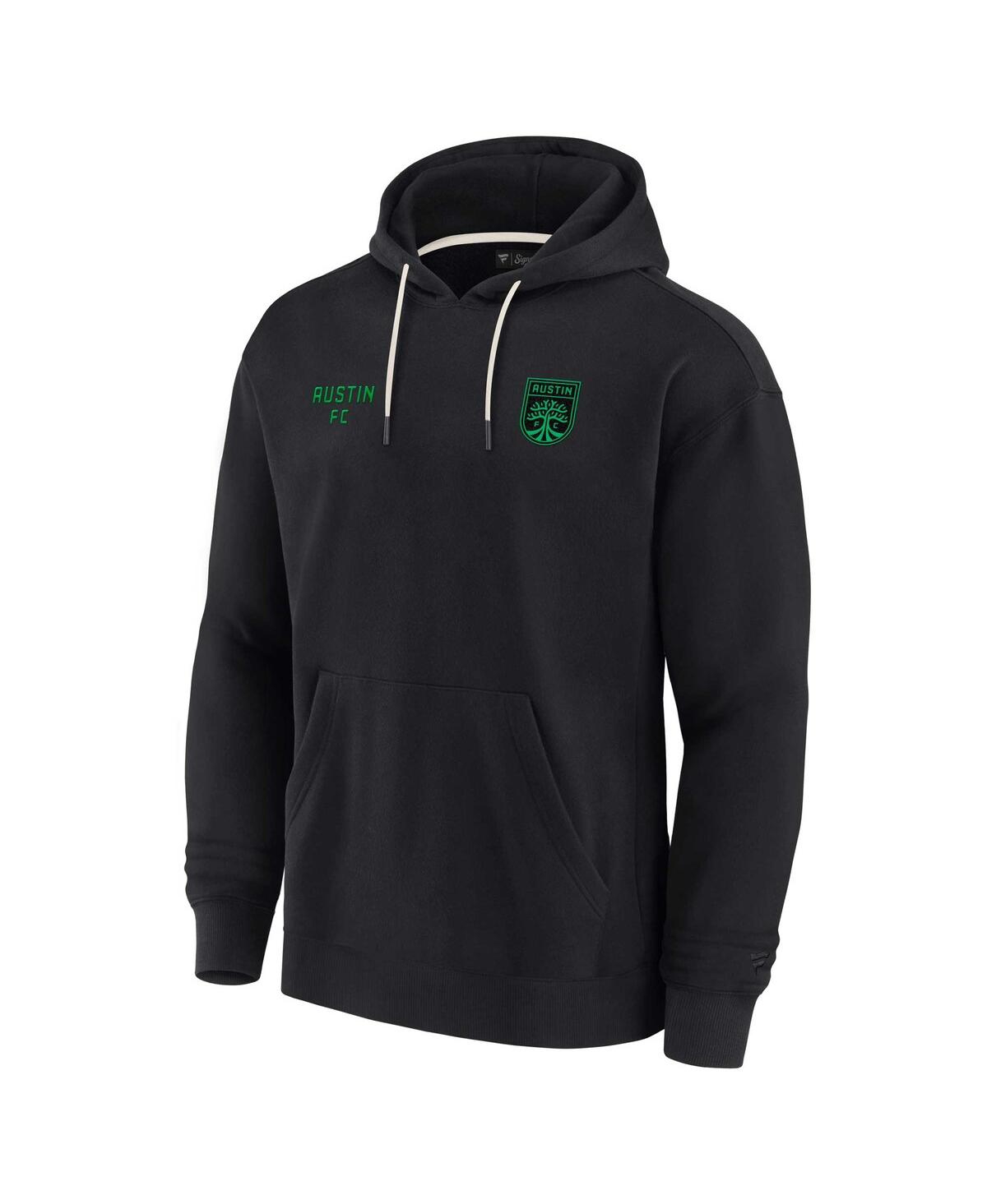 Shop Fanatics Signature Men's And Women's  Black Austin Fc Super Soft Fleece Pullover Hoodie