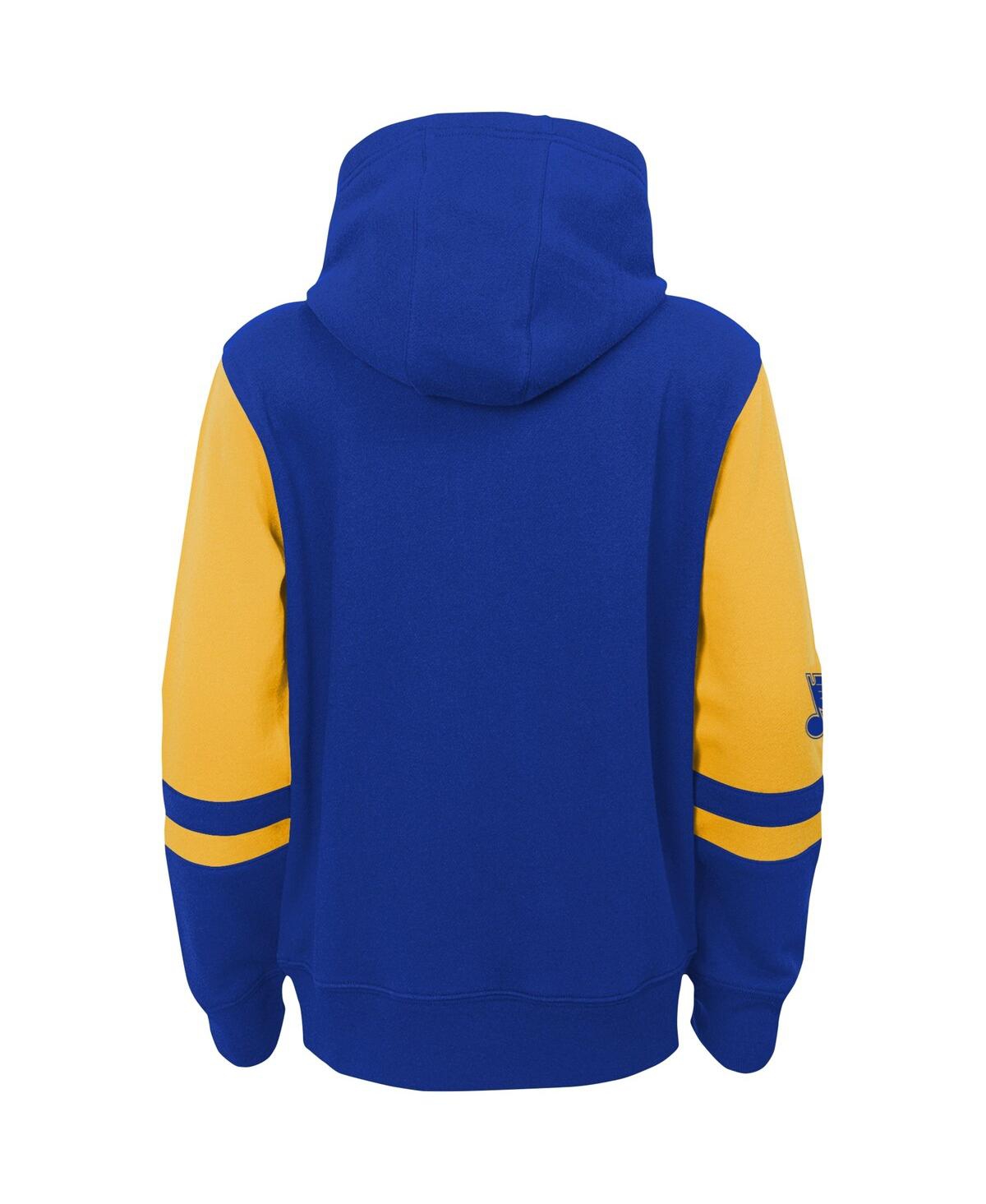 Preschool Boys and Girls OuterstuffSt. Louis Blues Face Off Full Zip Hoodie - Blue