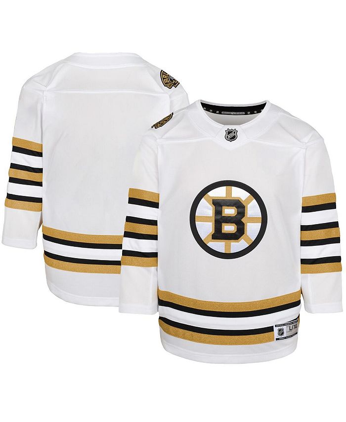 Outerstuff Big Boys White Boston Bruins 100th Anniversary Premier Jersey - Macy's