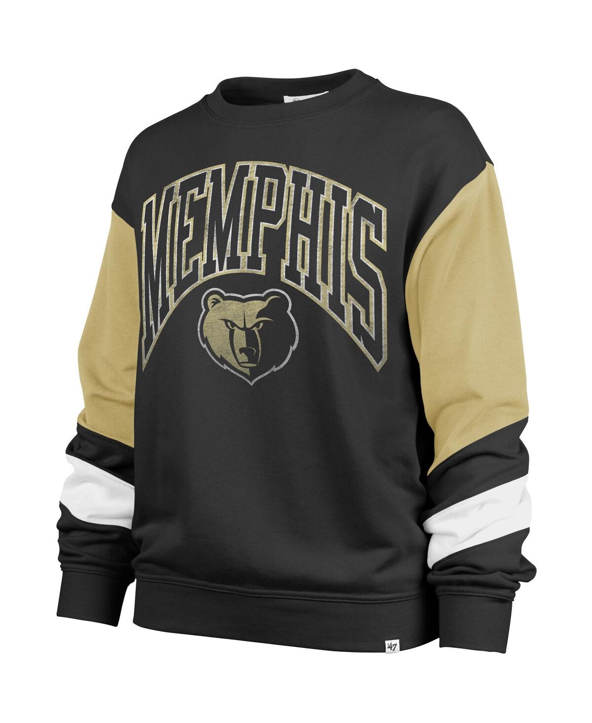 Shop 47 Brand Women's ' Black Memphis Grizzlies 2023/24 City Edition Nova Crew Sweatshirt
