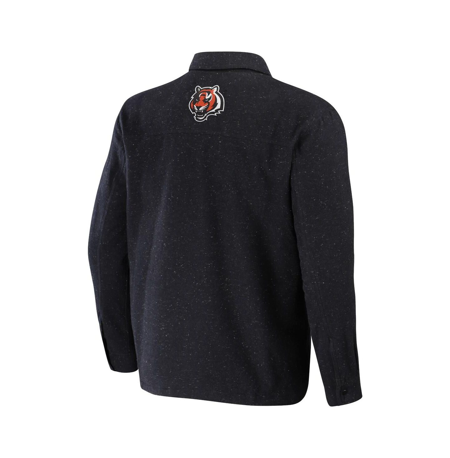 Мужская куртка Fanatics NFL x Darius Rucker Collection by Charcoal Cincinnati Bengals Shacket Full-Snap — фото 3