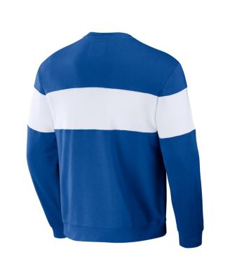 Men's Darius Rucker Collection by Royal Chicago Cubs Stripe Pullover Sweatshirt