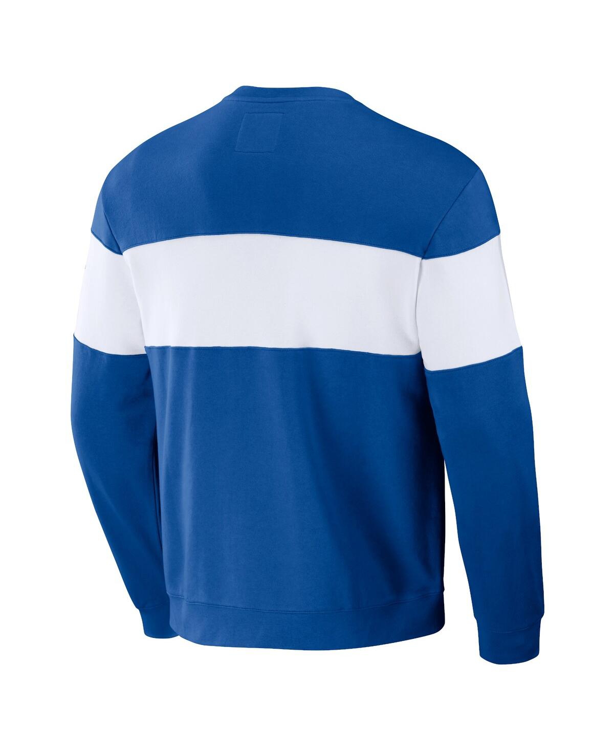 Shop Fanatics Men's Darius Rucker Collection By  Royal Chicago Cubs Stripe Pullover Sweatshirt