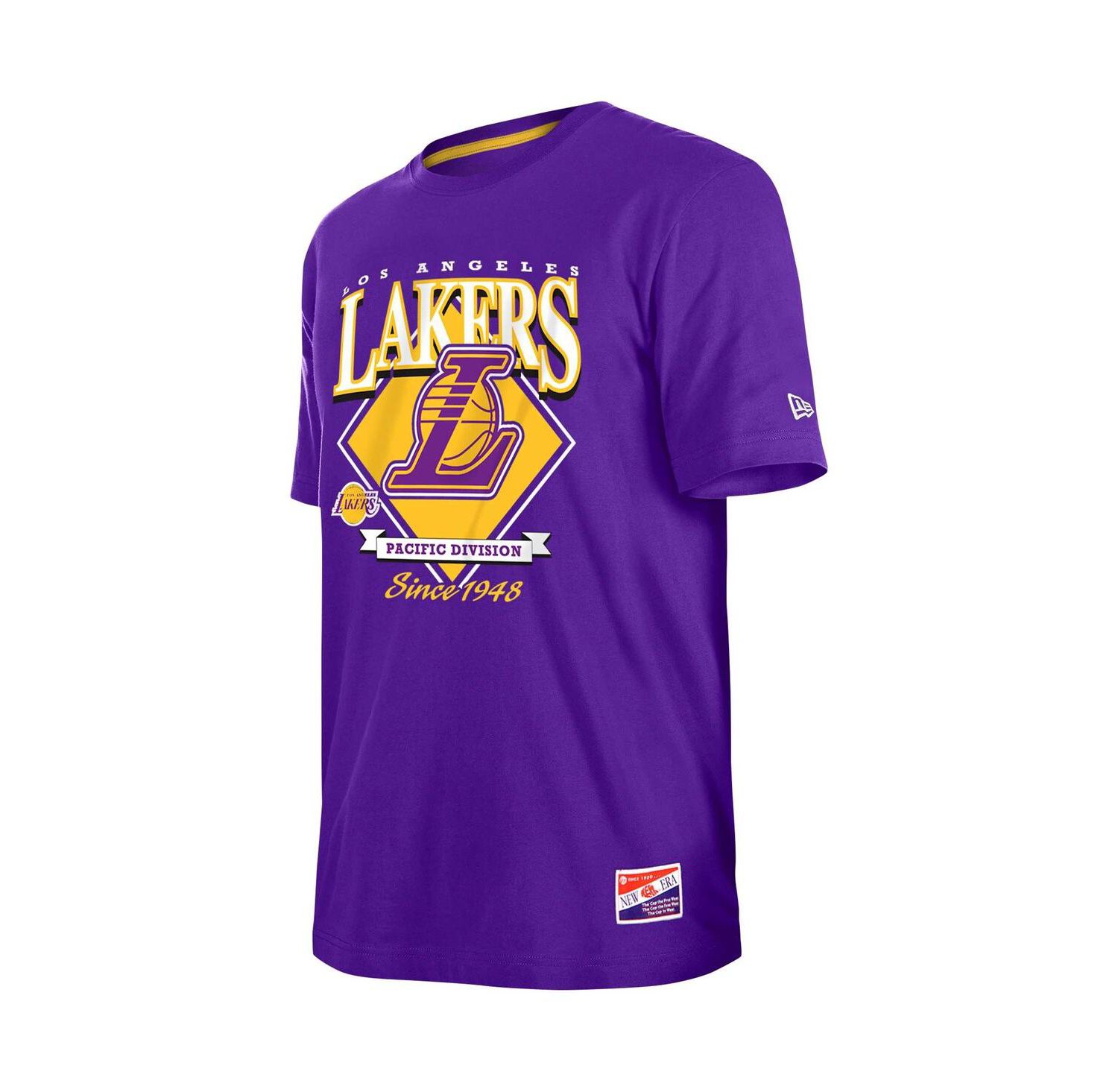 Men's Purple Los Angeles Lakers Throwback T-shirt