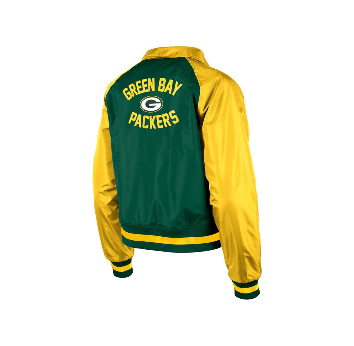Women's Green Green Bay Packers Coaches Raglan Full-Snap Jacket
