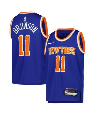 Big Boys Jalen Brunson Blue New York Knicks Swingman Jersey Icon Edition